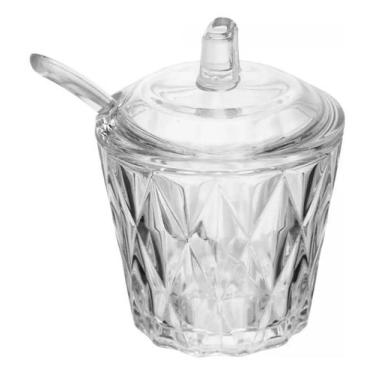 Imagem de Açucareiro Com Colher Diamond Cristal Lyor