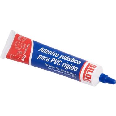 Imagem de Adesivo para Soldagem de PVC SILOC Soldagem Firme para Canos e Conexões de Água Fria Transparente Siloc 75G