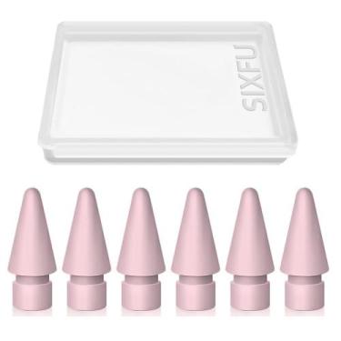 Imagem de Conjunto de 6 Pontas Rosa SIXFU para Apple Pencil
