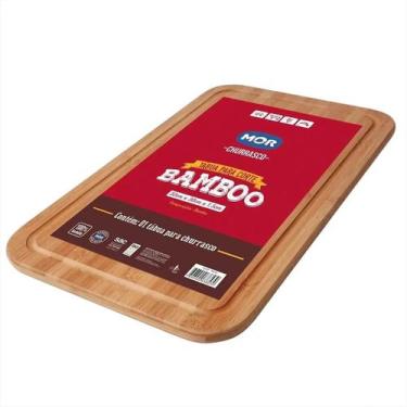 Imagem de Mor Bamboo Tabua Retangular De Corte Carne 30x20cm Cor Marrom
