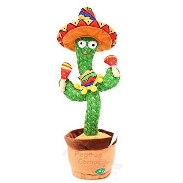 Imagem de Cacto Dançante Falante Música Repete A Fala C/ Luzes + Roupa