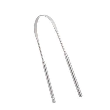 Imagem de Raspador de língua de Aço Inoxidável Limpador de Limpeza de Respiração Fresca Revestido Língua Escova de Dentes Dental Higiene Oral Ferramentas de Cuidados