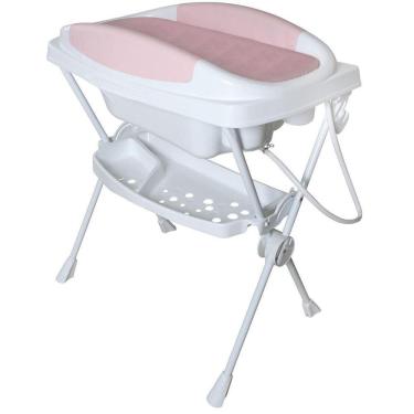 Imagem de Banheira Bebê Plastica Galzerano Premium Rosa