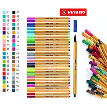 Imagem de Caneta Cis Stabilo 88 Fine 0,4 Kit Com 05 Cores