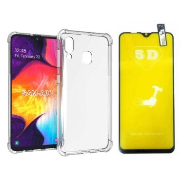 Imagem de Capinha Antichoque e Película Gel 5D Samsung A30