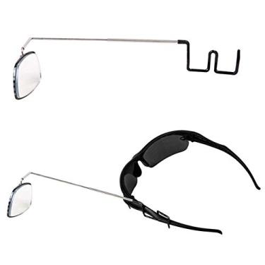 Imagem de Yooha Espelho de óculos de bicicleta, suporte para capacete de ciclismo, retrovisor, ângulo ajustável, acessórios de espelho de equitação de liga de alumínio (como mostrado)