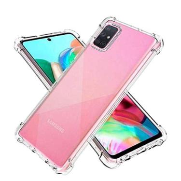 Imagem de Capa Antichoque Transparente Anti Impacto Compatível Samsung Galaxy A51 Bordas Reforçadas