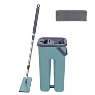 Imagem de Esfregão Mop Com Refil E Balde Super Pratico Flat Star Limp