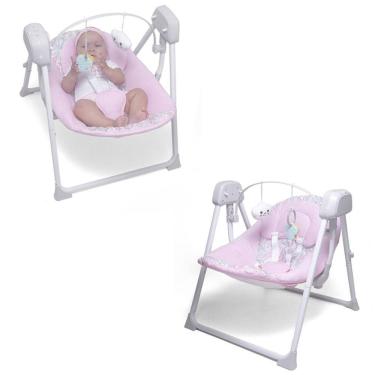 Imagem de Cadeira de Bebê Descanso Balanço Automático Balance Baby Style Rosa