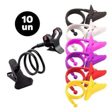 Imagem de Kit 10 Suportes Articulados Mesa Celular Universal