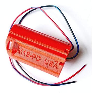 Imagem de Made by Mitchell Suporte de bateria Milwaukee M12 com fio 16AWG, robô elétrico, e-bike, luzes, ferramentas M12-PD