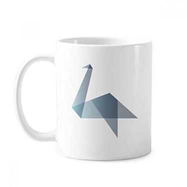 Imagem de Caneca de cerâmica origami abstrata pato forma geométrica cerâmica xícara de café porcelana louça