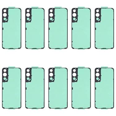 Imagem de HONGYAN Peças de substituição de telefone celular Para Samsung Galaxy S22 5G SM-S901B 10PCS Back Housing Cover adesivo Acessórios telefônicos