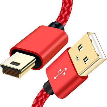 Imagem de SCOVEE Mini cabo de carregamento USB de 2 metros para controlador Sony PS3, GoPro HERO4 Hero 3+, HD, leitores de MP3, Garmin GPS Navigator Nuvi, PDAs,Playstation 3, cabo de carregador de dados USB 2.0 tipo A para Mini B