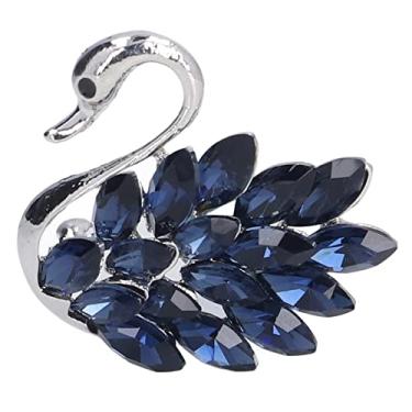 Imagem de Pssopp Rhinestone Broche Swan Brooch Premium Handmade Brooch Pins Acessórios Simples e Elegantes para Mulheres Meninas Festival Joias Presente