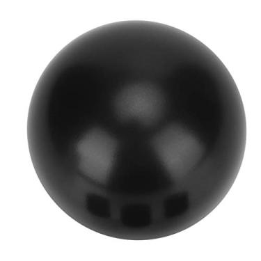 Imagem de Tbest Adaptador de botão de mudança de marcha automotiva, alavanca de câmbio de marcha universal de carro em forma de bola redonda de alumínio kit adaptador preto