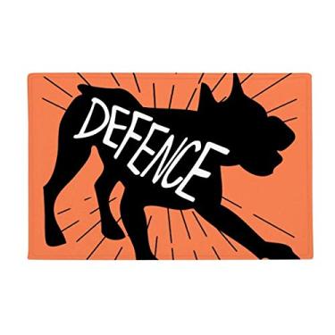 Imagem de DIYthinker Tapete de porta de banheiro antiderrapante com desenho de animal de burro preto