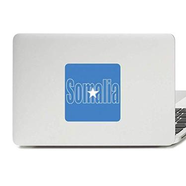 Imagem de Adesivo de vinil para laptop com nome da bandeira do país da Somália Decoração de PC