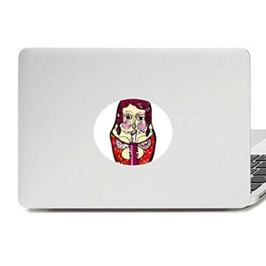 Imagem de Rússia Russa Bonecas Russas Emblema de Vinil Feminino Adesivo para Laptop Adesivo Notebook Decalque