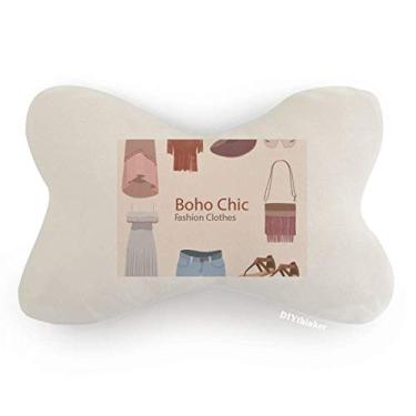Imagem de DIYthinker Bohe mia Wind Fashion Clothes Girl Car Trim Neck Decor Almofada para encosto de cabeça