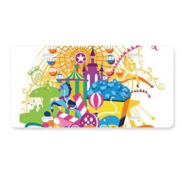 Imagem de DIYthinker Placa de licença para decoração do castelo de roda-gigante em aço inoxidável para automóveis