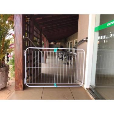 Imagem de Grade Portão Proteção Segurança Cão 73 Á 115cm Escada Pet - Harbon