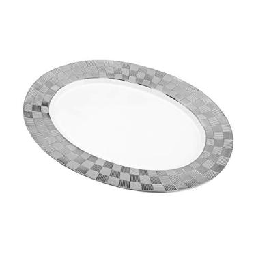 Imagem de TRAVESSA PORCELANA VERA SILVER 36x25x3cm