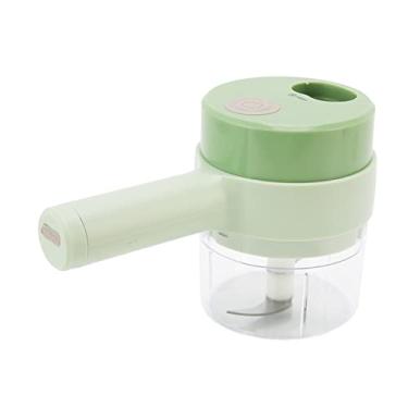 Imagem de Hztyyier Cortador Elétrico de Legumes e Alho, Espremedor Elétrico Automático de Gengibre, Pimenta, Cebola, Verde, Aço Inoxidável, ABS, PC