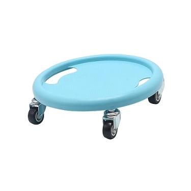 Imagem de Colaxi Disco de rolo de treinamento abdominal, discos deslizantes de rolo de fitness Ab Exerciser 4 universais Roda muscular abdominal Uso doméstico, Azul