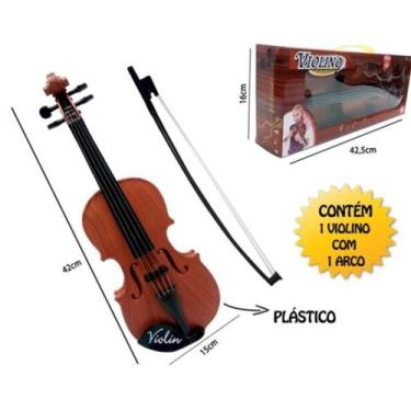 Imagem de Violino Infantil Estilo Profissional Acustico Brinquedo Musical 4 Cord
