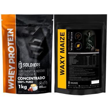 Imagem de Kit: Whey Protein Concentrado 4Kg + Waxy Maize 2Kg - Soldiers Nutrition