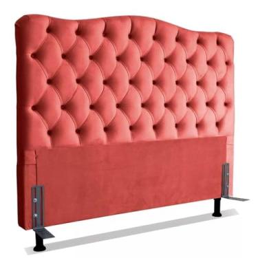 Imagem de Cabeceira Para Cama Box Solteiro 0,9 M Realeza (Suede Vermelho)