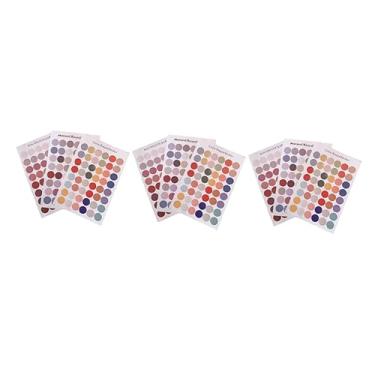 Imagem de Abaodam 9 Folhas Adesivos Fotográficos De Bolinhas Adesivos De Selo De Envelope Redondo Adesivos De Scrapbook Multifuncionais Decoração Colorida Rótulo Simples Cartão Pequeno