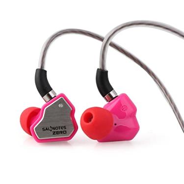 Imagem de Linsoul 7Hz Salnotes Zero Fone de ouvido intra-auricular com driver dinâmico de 10 mm HiFi IEM com diafragma de metal composto e placa frontal de aço inoxidável Cabo OFC de 2 pinos destacável