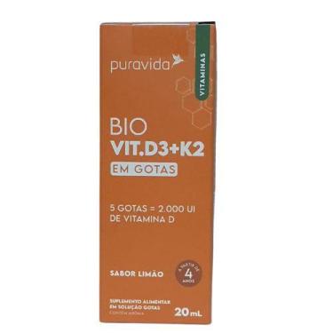 Imagem de Vitamina D3 + K2 Gotas 20 Ml Puravida