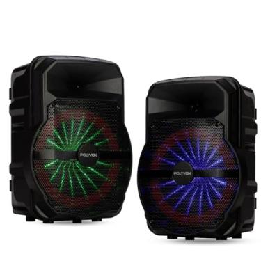 Imagem de Polyvox, 2 Caixa De Som Amplificada XC-710T TWS Polyvox Bluetooth 300w Woofer 10 Polegadas