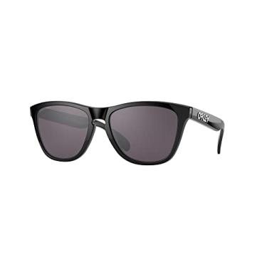 Imagem de Óculos de sol Oakley OO9245 Frogskins Low Bridge Fit Square, preto polido/cinza Prizm, 54 mm