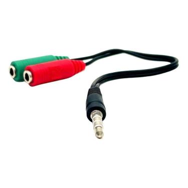 Imagem de Cabo Adaptador De Fone 2 Entradas 1 Saída