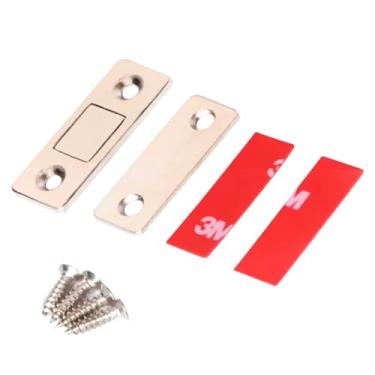 Imagem de Things Nerd 10 Trava Porta Fechadura Magnética Armário Gaveta Móveis Kit Cinza