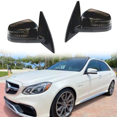 Imagem de Espelho lateral de carro adequado para Mercedes Benz 2010-2016 W212 E250 E300 E350 E400 E550 E63 AMG Substituição do espelho lateral do carro para acessórios Mercedes Benz elétrico dobrável