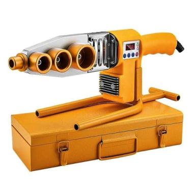 Imagem de HYZHANHONG Kit de máquina de solda de tubo de plástico 1200W, máquina de fusão a quente, cabeça de 20/25/32/40/50/63mm, com display digital de temperatura