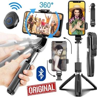 Imagem de Estabilizador imagem tripé bastão selfie suporte celular