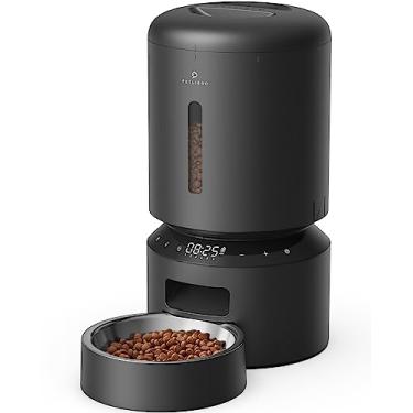 Imagem de PETLIBRO Alimentador automático para gatos, alimentador automático para cães com preservação do frescor, alimentador de gatos cronometrado de 5 L para alimentos secos, até 6 refeições por dia,