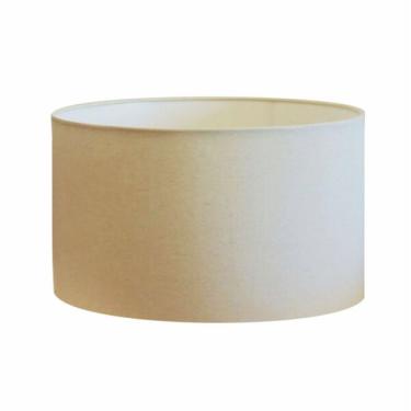 Imagem de Cúpula Abajur Cilíndrica Cp-7024 Ø50x25cm Algodão Crú