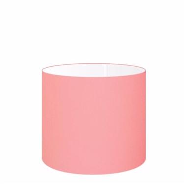 Imagem de Cúpula Abajur Cilíndrica Cp-7016 Ø35x30cm Rosa Bebê