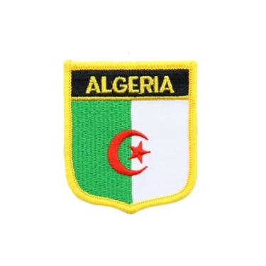 Imagem de Ruoming 1 PÇ Patch de bandeira da Argélia bordado a ferro ou costurado tático militar nacional da Argélia (Argélia)*