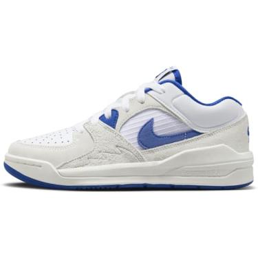 Imagem de Nike Tênis infantil unissex Jordan Stadium 90 Bg, Branco/Preto/Vela/Game Royal, 7 Big Kid