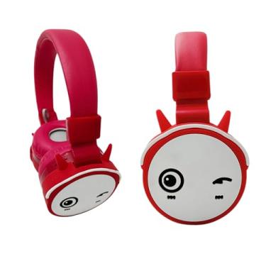 Imagem de Fone de Ouvido Infantil Bluetooth CUTE, Confortável, Som Estéreo, KA-9872 (Vermelho)
