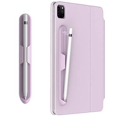 Imagem de LOVE MEI Adesivo de suporte de iPencil para Apple Pencil 1ª/2ª geração, adesivo de silicone forte [design de fixação magnética] acessórios para canetas stylus iPad