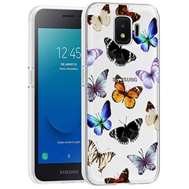 Imagem de Yodueiv Capa de telefone para Galaxy J2 Core/J2 Shine/J2 Pure/J2 Dash/J2 2019 Capa para meninas e mulheres, capa protetora transparente de TPU macio transparente à prova de choque para Samsung Galaxy